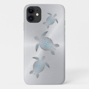 Silberne Meeresschildkröten Case-Mate iPhone Hülle