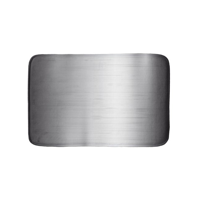 Silberne Metallbeschaffenheit Badematte (Vorderseite)