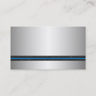Silberne Metallblick-Visitenkarten Visitenkarte