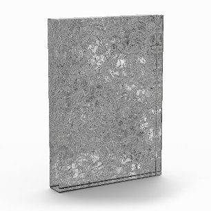 silberne Orchideen-Design, Fotoblock