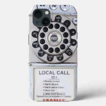 silberne Retro-Handy-Gehäuse
