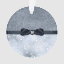 Silberne Schneeflocke-Weihnachtsverzierung
