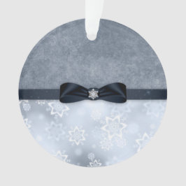 Silberne Schneeflocke-Weihnachtsverzierung Ornament