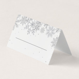 Silberne Schneekarten