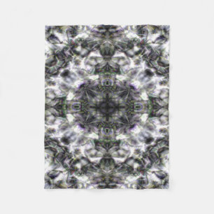 Silberne Spitze Fleecedecke