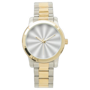 Silberne Sternexplosion-Uhr Armbanduhr