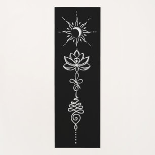 Silberne Unalome-Gruppe Yogamatte