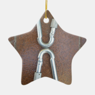 Silberne Unendlichkeit Keramikornament