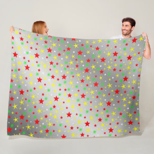 silberne Weihnachtszeitung, winter+patte, fröhlich Fleecedecke