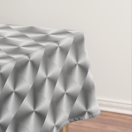 Silberne weiße graue Tischdecke abstrakt