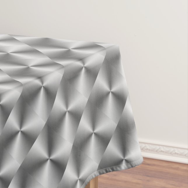 Silberne weiße graue Tischdecke abstrakt (Beispiel)