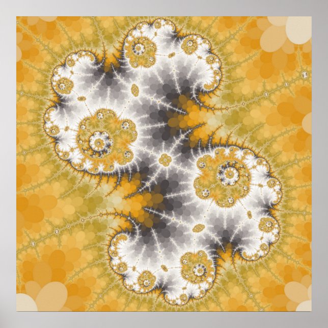 Silbernebel-Poster Poster (Vorne)