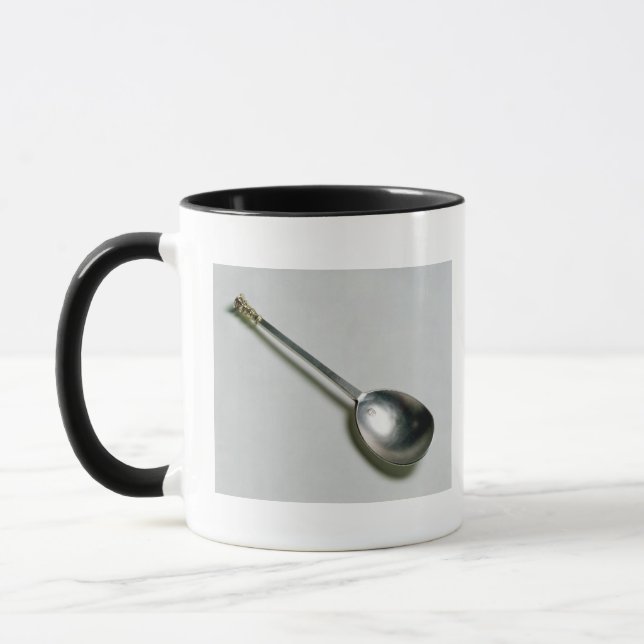 Silberner Apostellöffel mit GoldSiegelspitze, 1668 Tasse (Links)