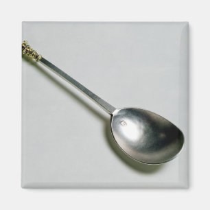 Silberner Apostellöffel mit GoldSiegelspitze, 166 Magnet