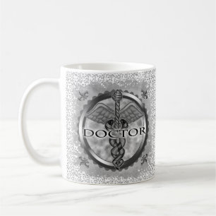 Silberner Arzt Kaffeetasse