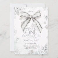 Silberner Bogen Winter Onederland Schneefall 1. Ge