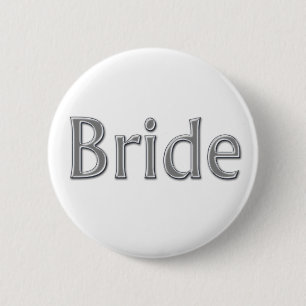 Silberner Braut-Knopf Button