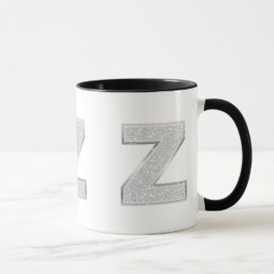 Silberner Buchstabe Z Tasse