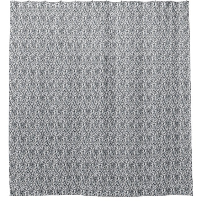 Silberner Chainmail Duschvorhang (Vorderseite)