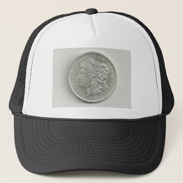 Silberner Dollar-Hut 1921 Morgans Truckerkappe (Vorderseite)