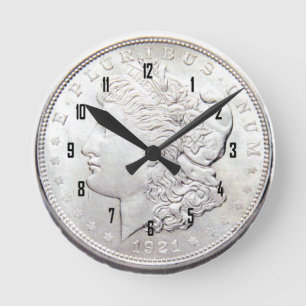 SILBERNER DOLLAR MORGANS RUNDE WANDUHR