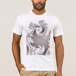 Silberner doppelter gewundener T - Shirt