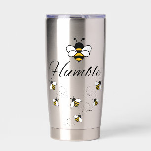 SILBERNER EDELSTAHL 20 OZ ISOLIERTE BEE HUMBLE THERMOBECHER