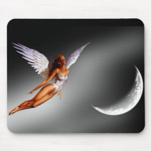 Silberner Engel Fantasy-/Science-Fiction-Mauspad Mousepad