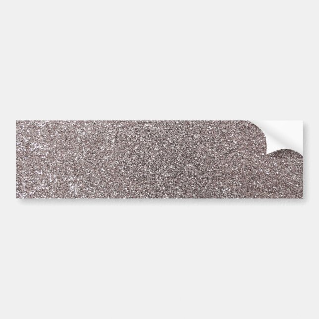 Silberner Glitter Autoaufkleber (Vorne)