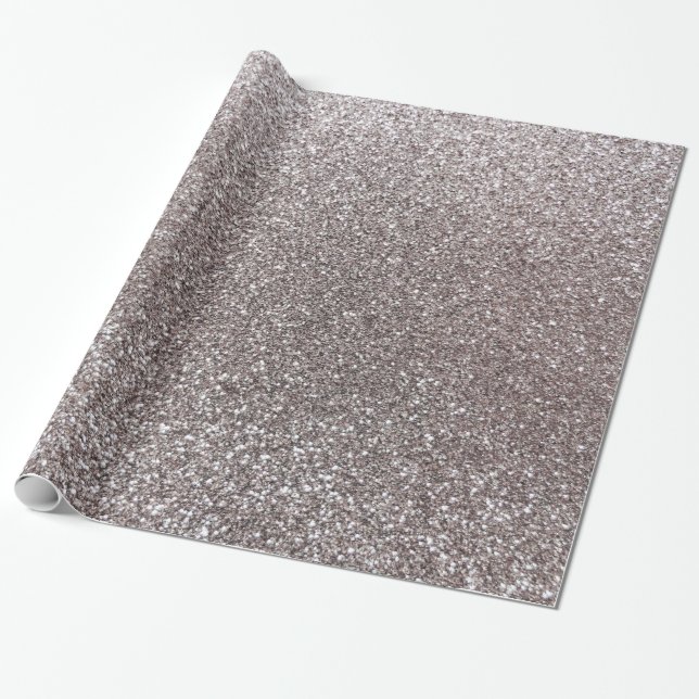 Silberner Glitter Geschenkpapier (Ungerollt)