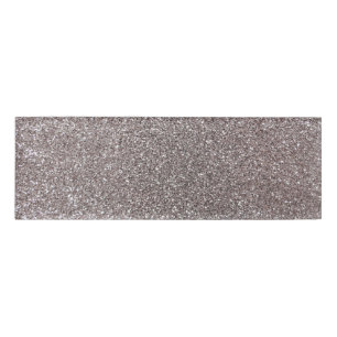 Silberner Glitter Namenschild