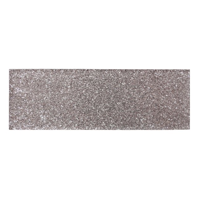 Silberner Glitter Namenschild (Vorderseite)