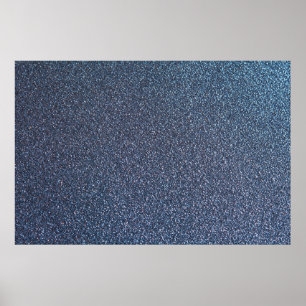 Silberner Glitzer im Hintergrund Poster