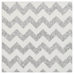 Silberner Glitzer-Zickzack Stripes Zickzack Muster Stoff