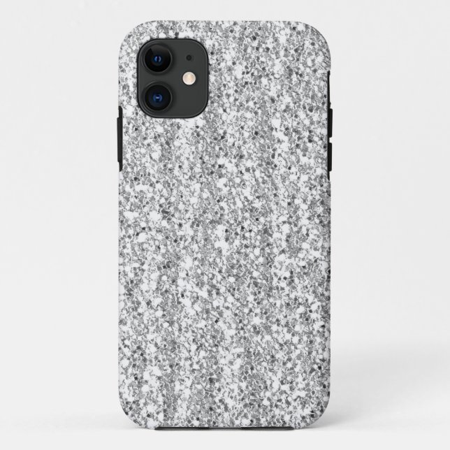 Silberner Imitat-Glitzer-Case-Mate iPhone 5 Fall Case-Mate iPhone Hülle (Rückseite)