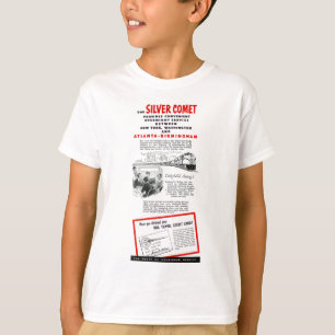 Silberner Komet - Meeresküste-Luftverkehrslinie T-Shirt