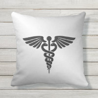 Silberner medizinischer Caduceus