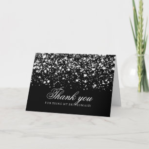 Silberner Midnight Glam Danke Brautjungfer