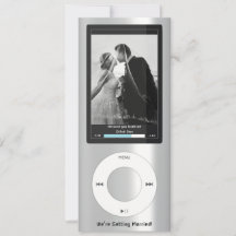 Silberner MP3-Musikplayer-Hochzeit