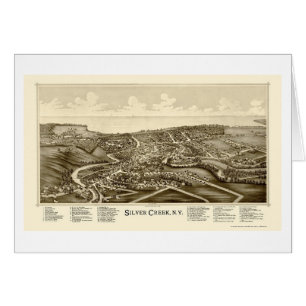 Silberner Nebenfluss, NY panoramische Karte - 1892