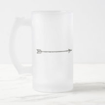 Silberner Pfeil-mattierte Tasse