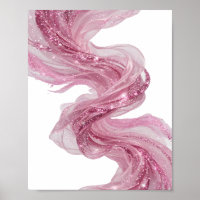 Silberner PINK GLITZERNDER STOFF MIT FUNKEN
