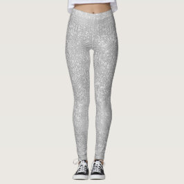 Silberner Schein-Shimmery Leggings