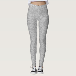 Silberner Schimmer-Imitat-Glitzer Leggings