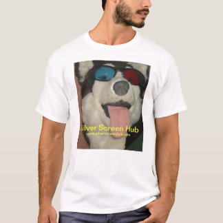 Silberner Schirm-Naben-Shirt T-Shirt