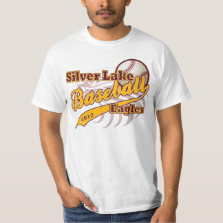 Silberner See-Eagles-Baseball T-Shirt