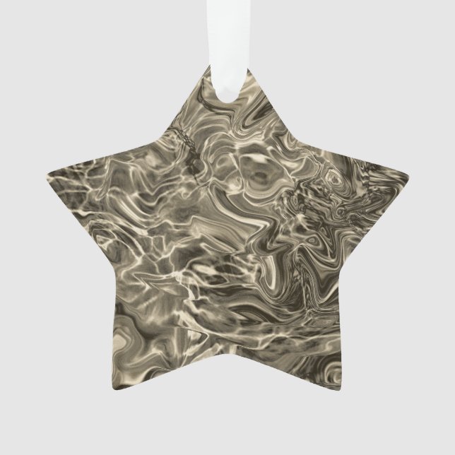 SILBERNER STERN ORNAMENT (Vorderseite)