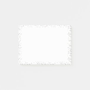 Silberner Sternenstaub Konfetti Post-it Klebezettel