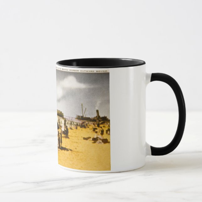 Silberner Strand, St Joseph, Michigan Tasse (Rechts)