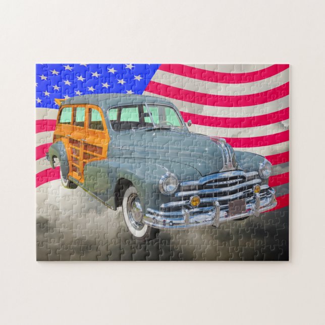 Silberner Streifen 1948 Pontiacs Woody und (Horizontal)